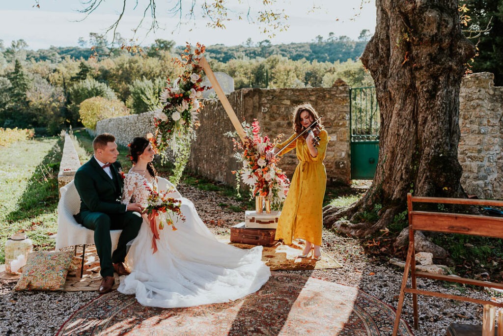 Violoniste cérémonie de mariage