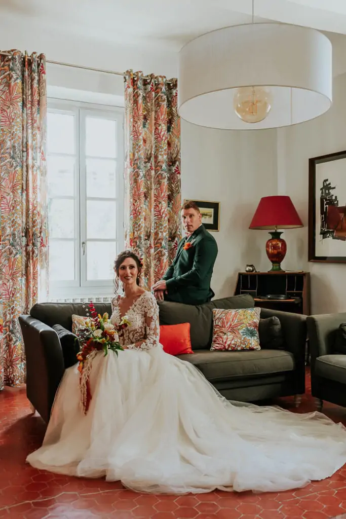 Photos de couple à l'automne