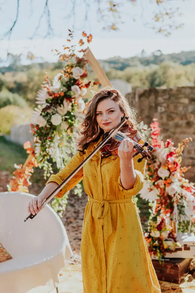 Photographe de mariage en automne