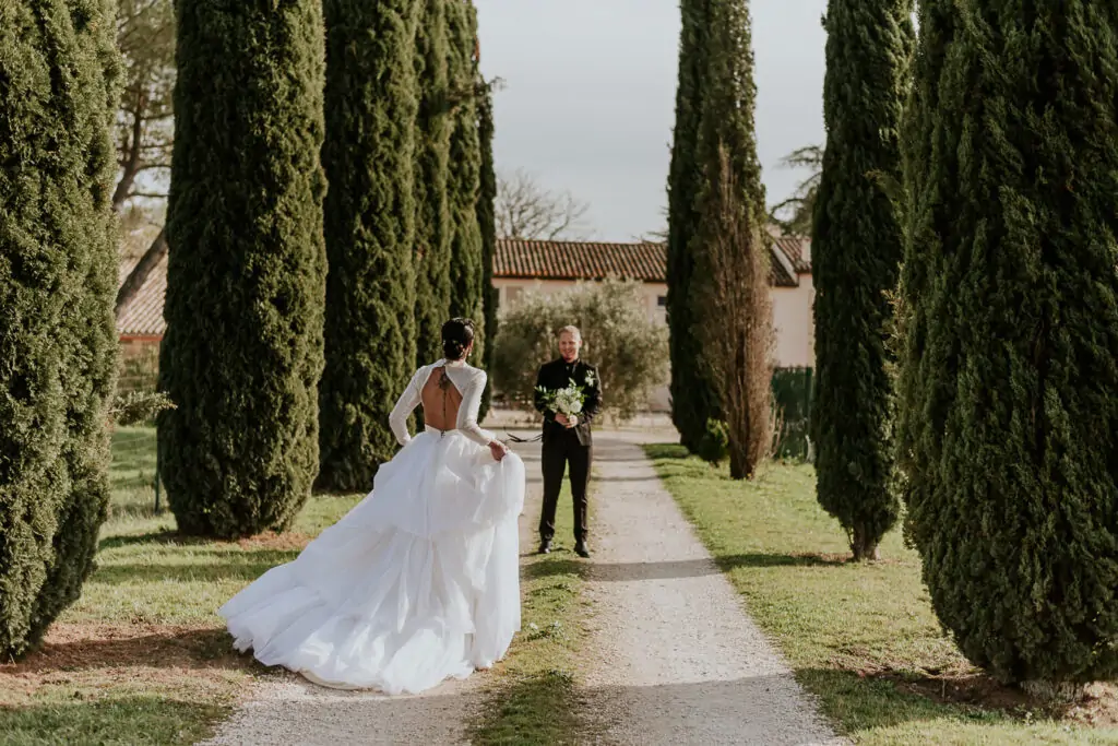 Mariage en hiver, inspiration glam'rock - Lieu : Bastide & moi, Pourrières - Photographe Nathalie Nencioni