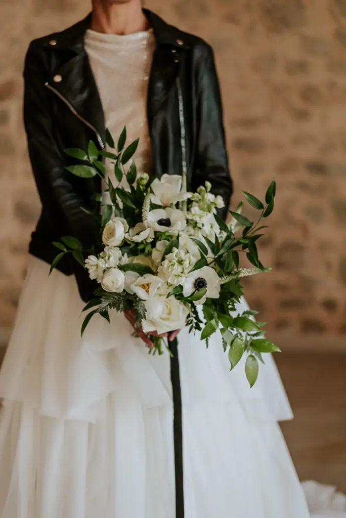 Mariage en hiver, inspiration glam'rock - Lieu : Bastide & moi, Pourrières - Photographe Nathalie Nencioni