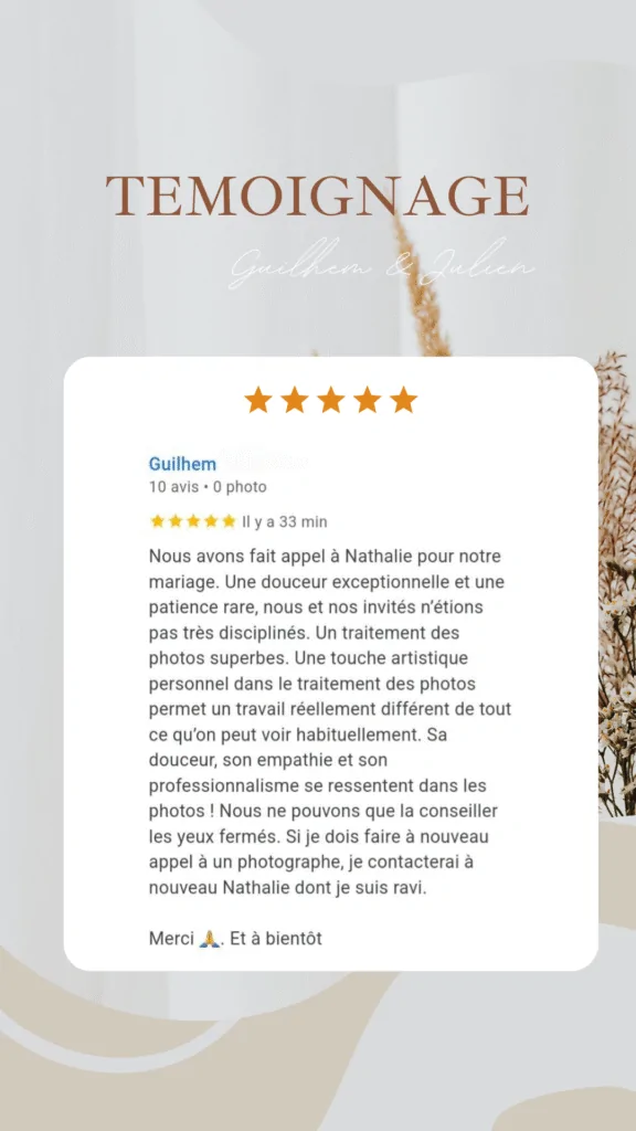 Photographe de mariage dans le Var