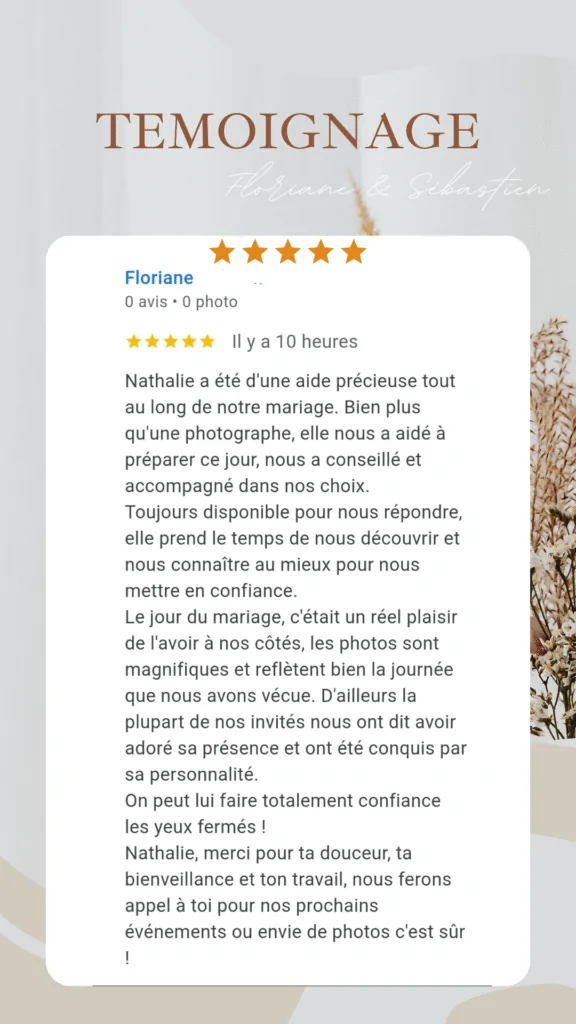 Avis client mariage en hiver var